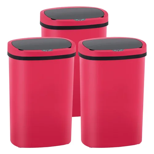 Miniatura 17 de PayLessHere Basurero de 13 galones de acero inoxidable Acero Tapa automática sin contacto con sensor de movimiento Bote de basura de cocina