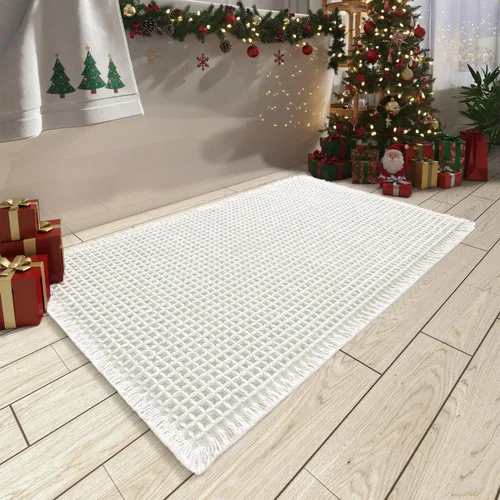 Miniatura 61 de AMOAMI Tapete de baño mejorado con diseño de gofre, súper absorbente, antideslizante, para suelo de baño, lavable a máquina, con borlas, tapetes