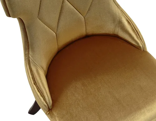 Miniatura 9 de Manhattan Comfort Reine MDining - Juego de 2, asientos tapizados con costuras de diamante, marco de madera de haya maciza, base de 4 patas, altura