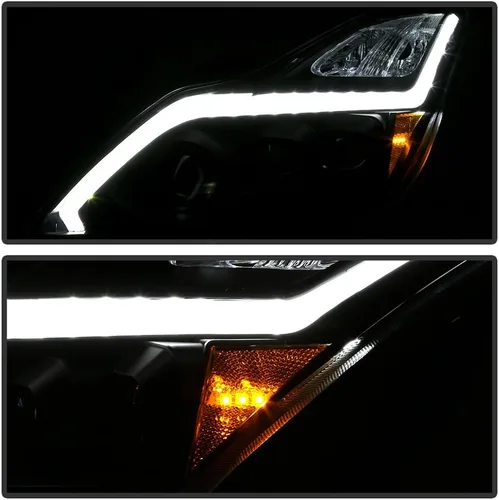 Miniatura 8 de ACANII - Para faros LED negros tipo Switchback con señal secuencial 2008-2015 G37 Q60 Coupe, lado del conductor y del pasajero