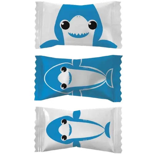 Miniatura 7 de 55 unidades de caramelos Shark Soft Sours, mentas para después de la cena, sin grasa, certificado Kosher, envueltos individualmente (55 piezas)