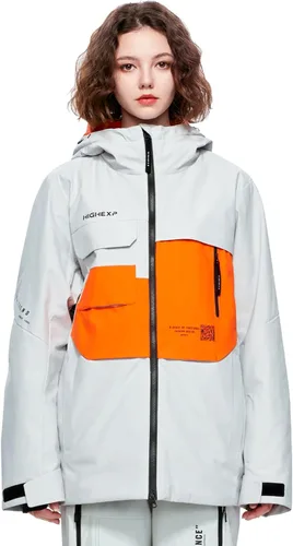 Miniatura 6 de Chaqueta de Esquí Abrigo de Snowboard Nieve Invierno Impermeable Aislada Resistente al Viento Holgada Cálida con Capucha para Hombres Mujeres