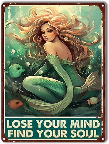Miniatura 10 de Cartel de hojalata con texto en inglés «Lose Your Mind Find Your Soul Mushrooms Hunters», póster artístico de 8.00 x 12.00 pulgadas