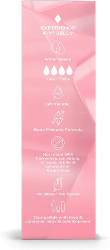 Miniatura 11 de K-Y Jelly Lubricante a base de agua para sexo, lubricante anal, lubricante personal a base de agua no graso, lubricante sexual compatible con el pH