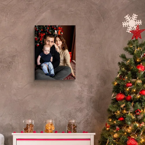 Miniatura 4 de GagetElec Foto personalizada al lienzo, impresiones en lienzo personalizadas con tus fotos (6 x 8 pulgadas enmarcadas), regalos de Navidad