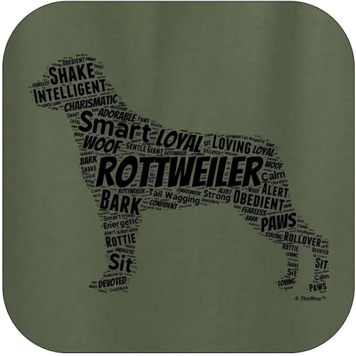 Miniatura 2 de Rottweiler Word Art - Sudadera con capucha para perro y cachorro