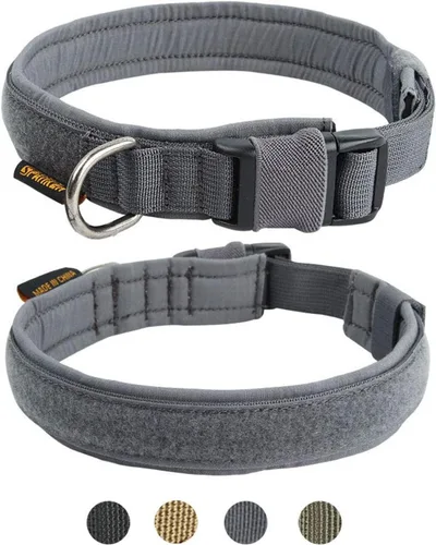 Miniatura 18 de EXCELLENT ELITE SPANKER Collar de nailon para cachorro, ajustable, suave, acolchado, resistente, hebilla de liberación rápida, ligero, sin Negro