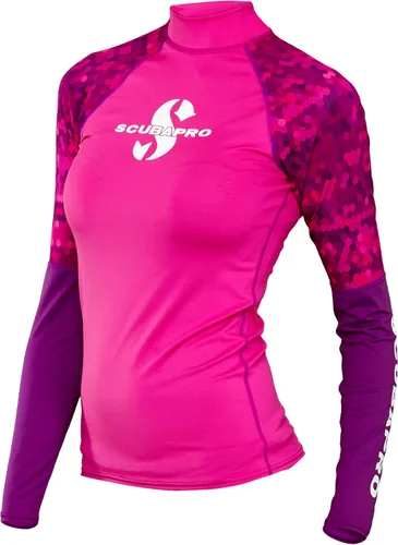 Scubapro Rash Guard UPF50 - Camiseta de manga larga para mujer Flamenco