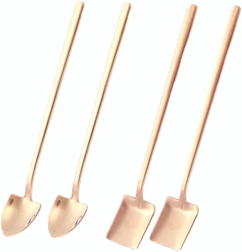 Miniatura 5 de Juego de 4 cucharas de pala de postre de frutas, cucharas de acero inoxidable de 6 pulgadas para postre café, té, helado, pastel de frutas