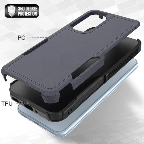 Miniatura 239 de Jeylly Compatible con Samsung Galaxy A22 5G Funda, Funda Samsung A22 5G con 2pcs protectores de pantalla de vidrio templado