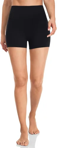 HeyNuts Pantalones cortos esenciales de ciclista para mujer, pantalones cortos de compresión de cintura alta, pantalones cortos de yoga de 468