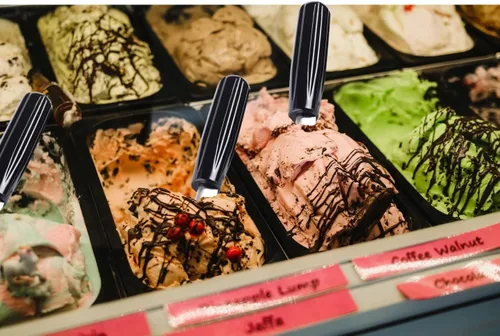 Miniatura 7 de Cuchara de pala de helado resistente, con mango de plástico antideslizante y cómodo, paleta de helado de acero inoxidable para helado duro