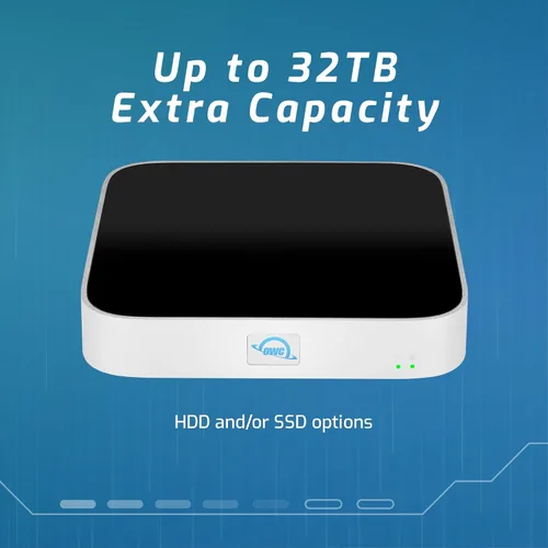 Miniatura 2 de OWC miniStack STX Caja de almacenamiento actualizable y Thunderbolt Hub/Mini Dock, 4 puertos USB-C, soporta SSD de 3.5" y 2.5", HDD, M.2 PCIe NVMe