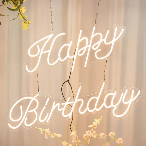 Miniatura 10 de Efavormart - Letrero de luz de neón de 26 pulgadas con texto en inglés "Oh Baby", luz LED blanca cálida reutilizable, con cadena colgante de 5 pies