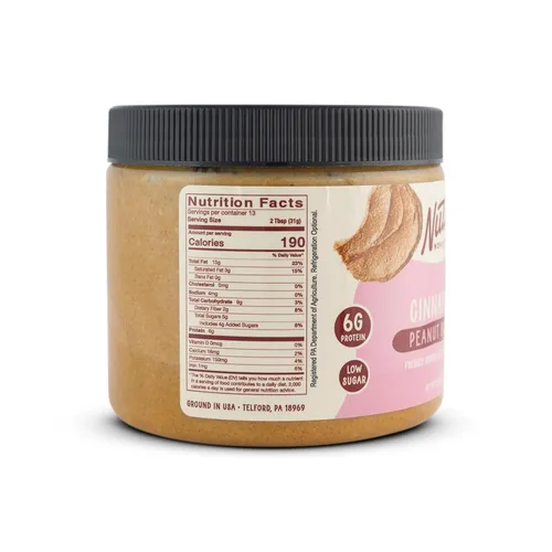 Miniatura 2 de Nutty Novelties Mantequilla de maní, alta en proteínas, baja en azúcar, mantequilla de maní saludable, mantequilla de maní completamente natural