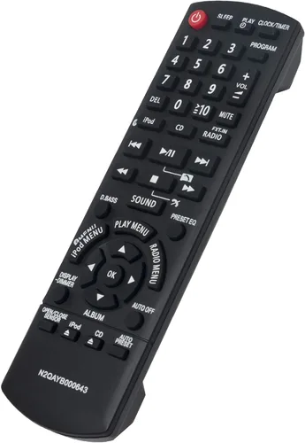 Miniatura 2 de N2QAYB000641 N2QAYB000643 Reemplazo remoto apto para Panasonic Compact Stereo System SC-HC55DB SC-HC35 SC-HC35DB SC-HC55 SA-HC55