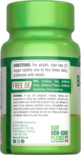 Miniatura 7 de Nature's Truth Complejo de vitamina B para mujeres y hombres Plus B12 90 tabletas Alta potencia Suplemento vegano y sin OMG