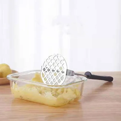 Miniatura 6 de Triturador de patatas con mango antideslizante, herramienta de cocina de acero inoxidable para papas, batatas, frijoles, verduras, frutas, alimentos