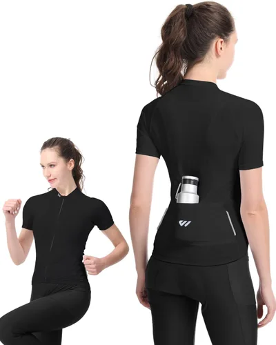Miniatura 5 de Maillot de ciclismo de manga corta para mujer, camisetas de ciclismo para mujer