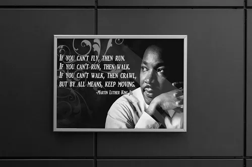 Miniatura 3 de Póster motivacional Dr. Martin Luther King Jr. Derechos civiles Historia de Estados Unidos Cita Imágenes con inspiración P005