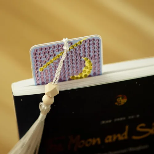 Miniatura 6 de SWATOM 6 Piezas 5D Marcadores de Pintura de Diamantes Sol y Luna Arte de Diamante Acrílico Marcador con Kits de Pintura DIY Borlas y Cuentas de Sun