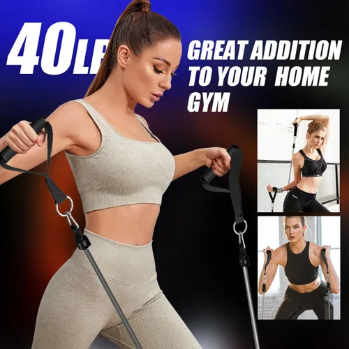 Miniatura 5 de VEICK Bandas de resistencia, una sola banda de ejercicio, bandas de entrenamiento de resistencia para entrenamientos en casa, fitness, pilates