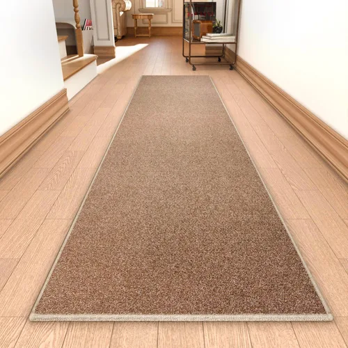 Miniatura 19 de AREDO Alfombra de pasillo con parte trasera de goma antideslizante, alfombra de piso suave lavable para cocina, pasillo, entrada interior, Negro