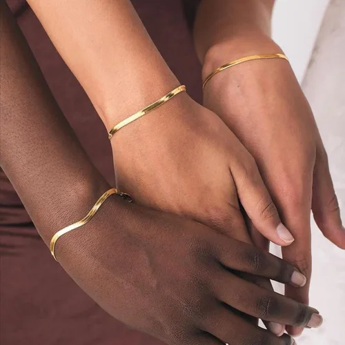 Miniatura 3 de Yowivon Dainty Gold Bracelet Adjustable Bolo Slider Bracelets Trendy 14K Gold Plated Pearl Bracelet Tarnish Free Gold jewelry for Women Mama Teen