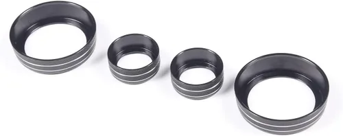 Miniatura 9 de Cubierta de botón de ajuste de volumen de aire acondicionado de aleación de aluminio compatible con Chevrolet Corvette C7 2014 2015 2016 2017 2018