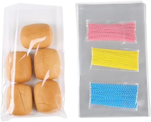 Miniatura 4 de 100 piezas de bolsas de celofán planas transparentes de 10 x 6 pulgadas, buenas para panadería, galletas, dulces, postres (por Brandon) 1.4 mil.