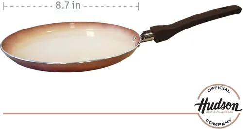 Miniatura 7 de HUDSON Crepe Pan tiene cerámica antiadherente, 8.7, utensilios de cocina, ollas y sartenes, cobre
