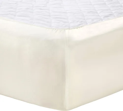 Miniatura 5 de WellBeing Juego de sábanas Oxywash de 300 hilos de 4 piezas, tamaño Queen, sólido, marfil Crema