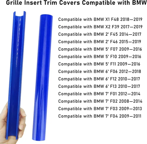 Miniatura 3 de Jaronx Compatible con insertos de parrilla BMW para series 2 5 6 7 X1 X2, F10 F11 F45 F12 F13 F01 F02 F48, Compatible con cubiertas envolventes