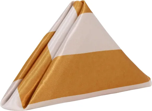 Miniatura 18 de YOUR CHAIR COVERS - Servilletas de tela de gran tamaño de satén dorado de 20 pulgadas con dobladillo – Servilletas elegantes y reutilizables