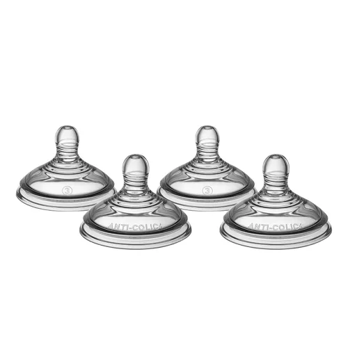 Miniatura 10 de Tommee Tippee Tetinas de biberón anticólicos avanzadas, similares al pecho para un pestillo natural, silicona suave, flujo rápido, más de 6 meses
