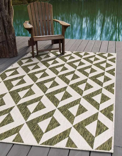 Miniatura 31 de Unique Loom Jill Zarin Outdoor Collection - Alfombra rectangular (2 pies 2 pulgadas x 3 pies 1 pulgadas, rectangular, beige y marrón)