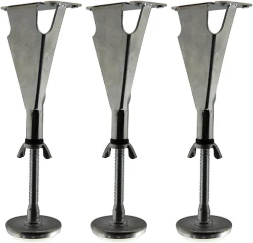 Miniatura 9 de Kings Brand Furniture Patas de soporte central de altura ajustable, patas de marco de cama para patas de apoyo centrales, pata de soporte