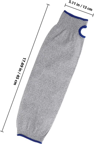 Miniatura 2 de SECFOU Cut Resistant Arm Sleeves, 1 Pair Thickened Anti-cut Forearm Protection Covers with Breathable Long Cuff for Industrial Safety and Labor Use