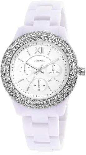 Miniatura 2 de Fossil Stella Quartz - Reloj cronógrafo de acero inoxidable para mujer