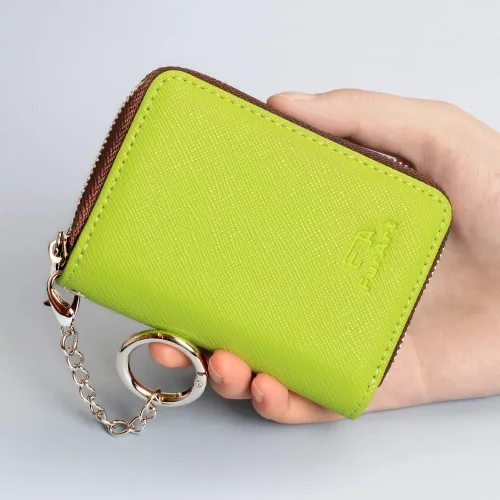 Miniatura 4 de FurArt Cartera con Cremallera para Mujeres, Cartera con Bloqueo RFID para Tarjetas de Crédito, Portador de Tarjetas de Presentación, Cartera Llavero