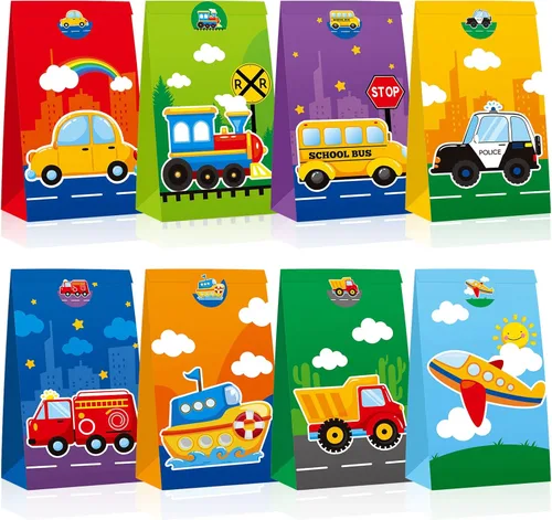 Dianelhall 32 piezas de mini bolsas de transporte para fiestas de cumpleaños, suministros de fiesta de cumpleaños, bolsas de regalo, bolsas de