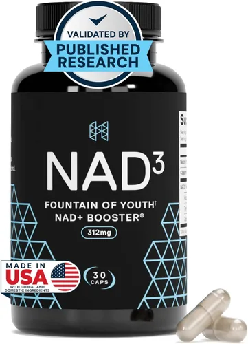 Miniatura 9 de HPN NAD3 Booster clínico de NAD+, Salud celular y energía natural - Suplemento de NAD para el envejecimiento saludable, apoyo metabólico, NRF2