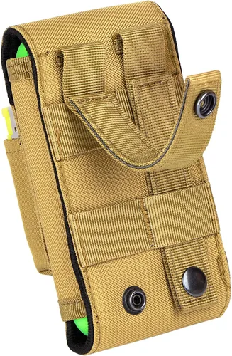 Miniatura 6 de Funda táctica Molle para teléfono, bolsa compacta para cinturón de cintura con funda para cigarrillos para iPhone 17 Pro Max/16 Pro Max/15 Pro
