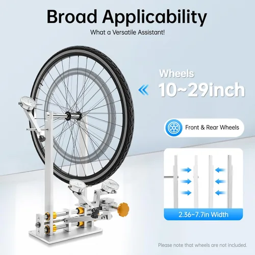 Miniatura 4 de Soporte de rodamiento Truing para reparación de bicicletas, reparación profesional de ruedas de bicicleta, soporte de rodamiento de plástico, kit