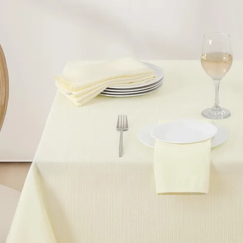 Miniatura 22 de Softalker Mantel rectangular de jacquard - Fundas de mesa de damasco geométrico, impermeables, resistentes a las manchas, lavables, de poliéster