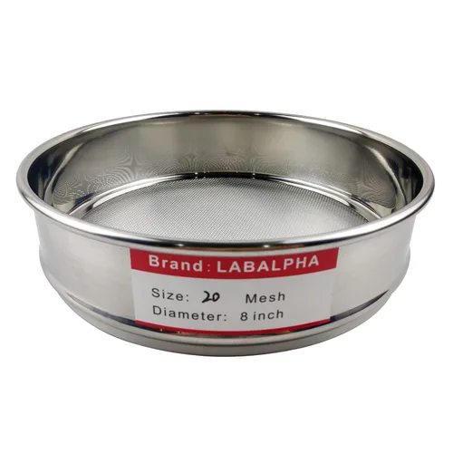 Miniatura 10 de LABALPHA Laboratorio tamices Pan con tapa, 8" de diámetro, acero inoxidable 304