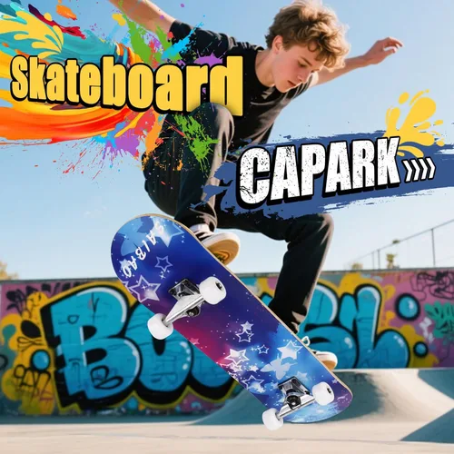 Miniatura 6 de Patinetas para principiantes, adultos, jóvenes, adolescentes, niños o niñas, de 31 x 8 pulgadas, patinetas completas de 7 capas de madera de arce