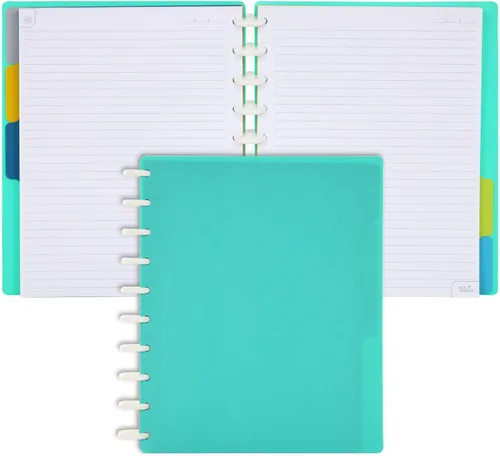 Miniatura 81 de Talia - Cuadernos de notas con tapas, planificador, personalizables, (Azul de Verano, Junior (5.5 pulgadas x 8.5 pulgadas)) Azul verano