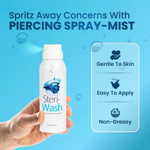 Miniatura 4 de Steri-Wash Postcare Piercing Spray 3 oz