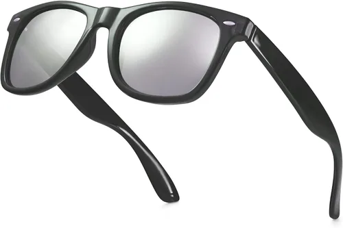 Retro Rewind lentes de sol con montura translúcida, coloridos, tipo neón, de los años 80, espejados, para hombres y mujeres
